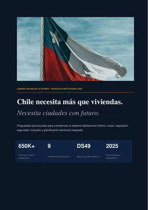Portada del documento Propuestas Estructurales, Plan Habitacional 2025